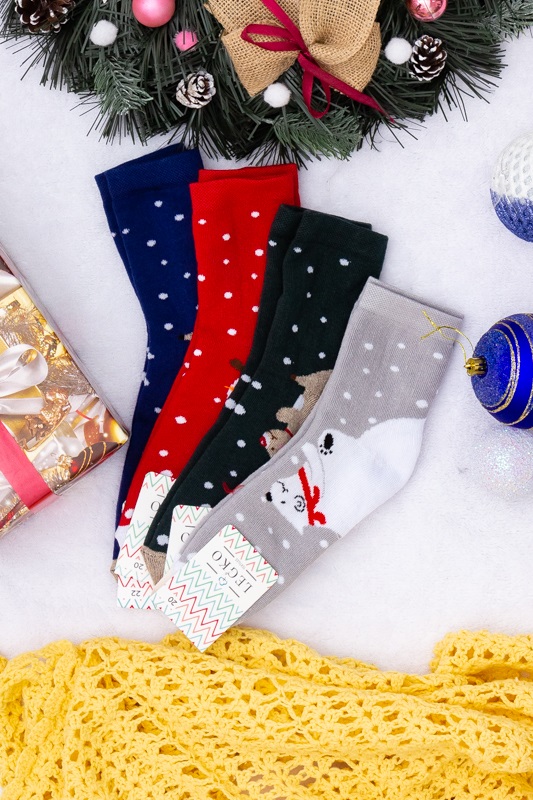 Шкарпетки дитячі "Новорічні" (зима)